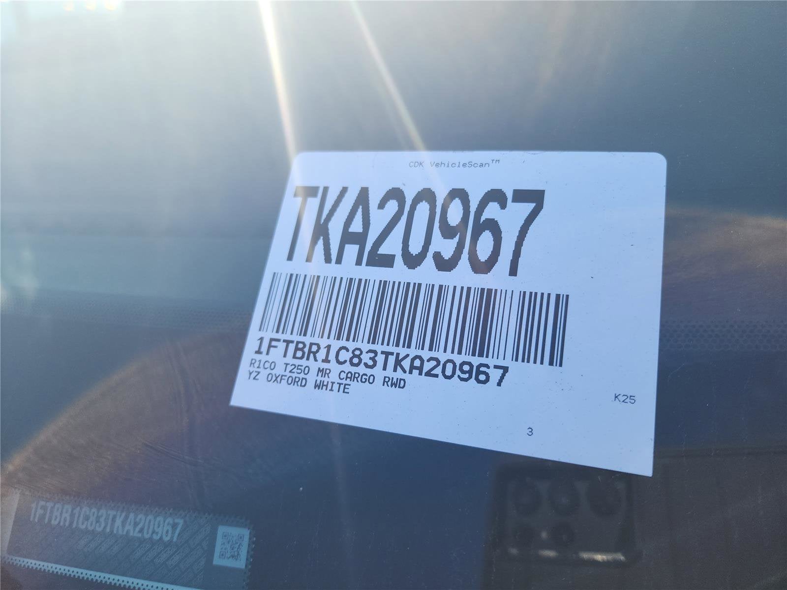 2026 Ford Transit Cargo Van T-250 148" Med Rf 9150 GVWR RWD