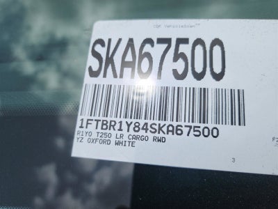 2025 Ford Transit Cargo Van T-250 148" Low Rf 9070 GVWR RWD