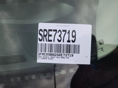 2025 Ford Bronco Sport Big Bend