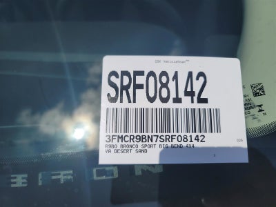 2025 Ford Bronco Sport Big Bend