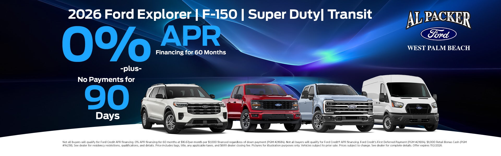 2026 Ford Explorer, F-150, Super Duty, Transit